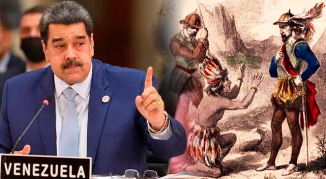 “España tiene que hacer una gran rectificación histórica de los crímenes cometidos por el imperio español”, dijo Maduro.