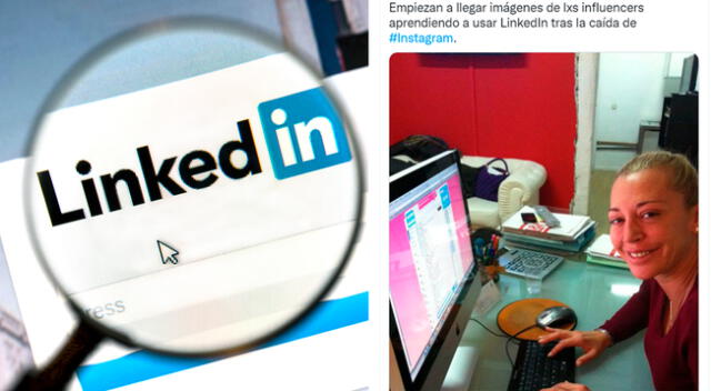 Usuarios manifestaron usar LinkedIn ante caída masiva de redes sociales.
