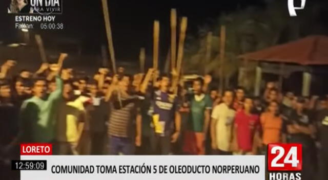 Loreto: nativos Awajún toman estación 5 de oleoducto norperuano [Video]
