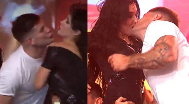 Pancho Rodríguez le roba beso EN VIVO a Rosángela Espinoza en pleno baile de tema de Grease.
