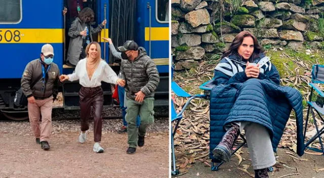 Kate del Castillo feliz por su primer día de rodaje en Cusco.