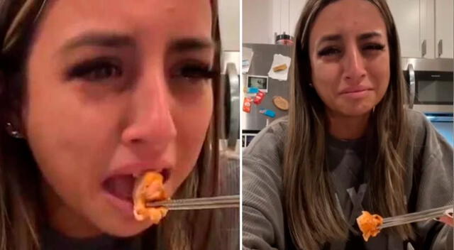 La joven explicó en un video viral por qué comenzó a comer pescado.