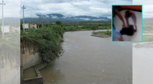 Perrito es lanzado al río Utcubamba, en Amazonas.
