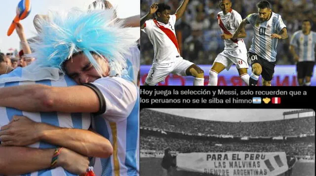 La publicación de hinchas argentinos se volvió viral en las redes sociales.