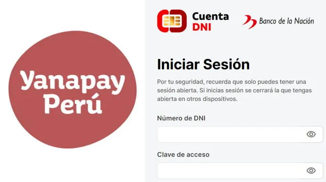 ¿Cómo crear tu cuenta DNI para cobrar el Bono Yanapay? En esta nota te lo contamos. Foto: composición/Banco de la Nación/Gobierno del Perú