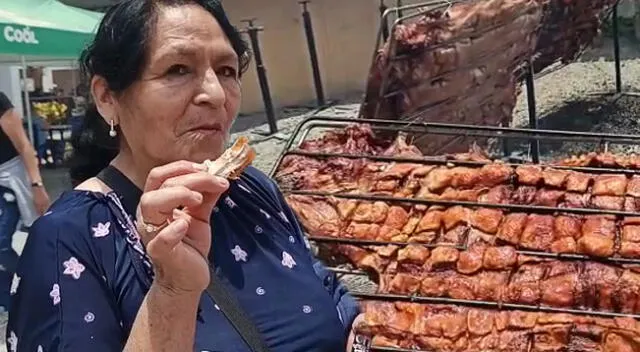 Pobladora degusta del emblemático plato del norte chico.