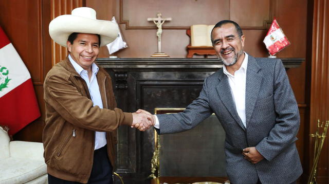 Íber Maraví se reunió con Pedro Castillo en Palacio de Gobierno