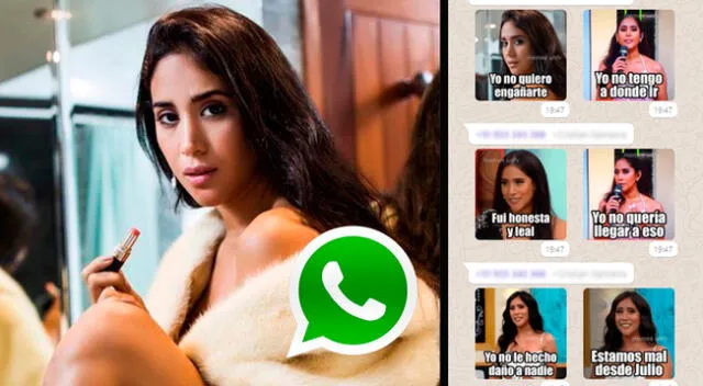 A continuación, te mostramos stickers de Melissa Paredes con las frases más populares.