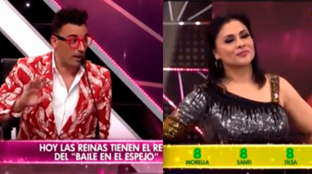 Santi Lesmes le baja el dedo Yolanda Medina en Reinas del show.