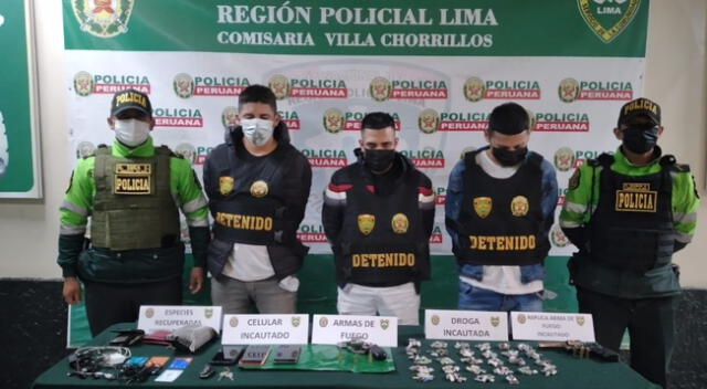 La policía de Chorrillos capturó a una banda delincuencial