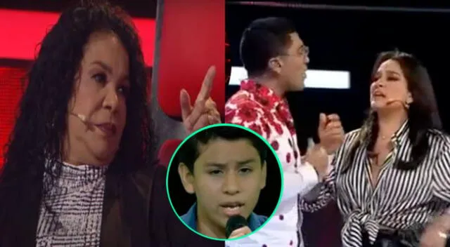 Daniela Darcourt le reclamó a Christian Yaipén por bloquearla en La Voz Kids, y Eva Ayllón tuvo que poner un alto a la situación EN VIVO.