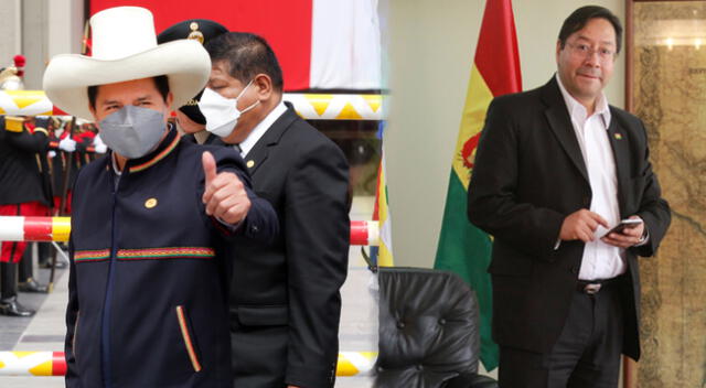 Pedro Castillo se reunió con el presidente de Bolivia, Luis Alberto Arce Catacora.