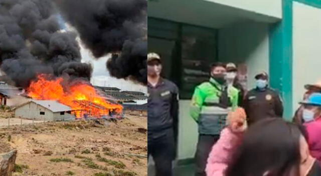 Manifestantes amenazan con quemar la comisaría en Ayacucho