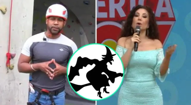Edson Dávila volvió a recursearse en América Hoy y sorprendió al mandarse su 'chiquita' a Janet Barboza, comparándola con una bruja.
