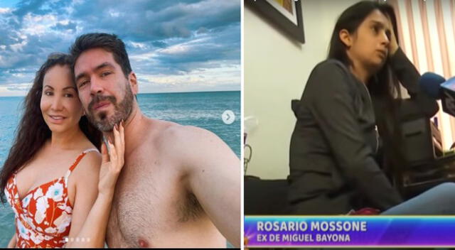 La esposa de Miguel Bayona, Rocio Mossone, desmiente que haya negado el divorcio.