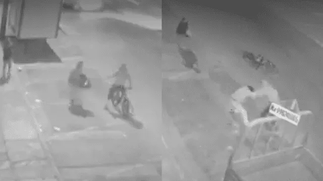 Delincuente no pensó que la víctima se enfrentaría a el para salvar su bicicleta