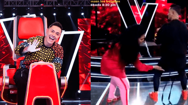 Eva Ayllón bailó festejo junto a Joey Montana en “La Voz Kids”.