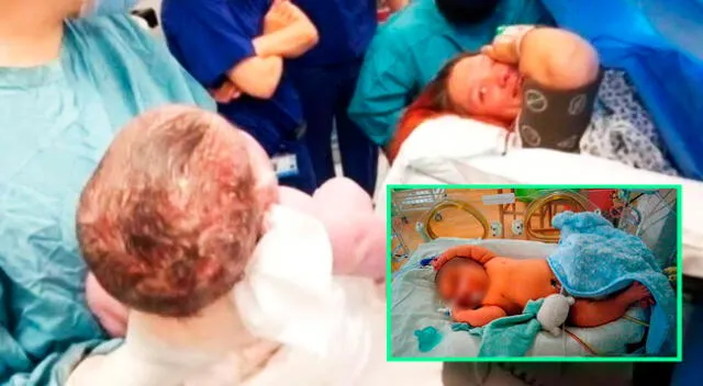 Cherral Mitchell dio a luz a su pequeño Alpha, que nació a las 38 semanas.