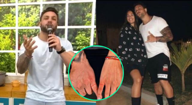 Nicola Porcella se tatuó un hilo rojo con su expareja Alejandra Campaña, y hasta ahora no se arrepiente de eso.