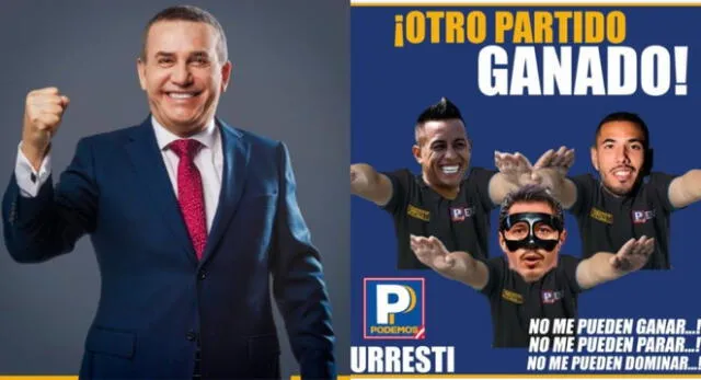Con la chispa. Daniel Urresti celebra victoria de Perú con divertido meme: "Otro partido ganado".