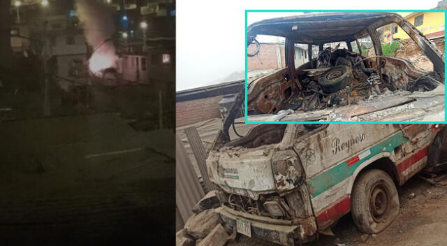 Sujetos queman autos fuera de un negocio de planchado y pintura en Independencia.