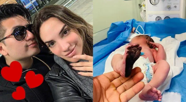 Deyvis Orosco y su novia Cassandra Sánchez decidieron emocionar a sus seguidores con una tierna fotografía de su primogénito, Milan, desde la clínica.