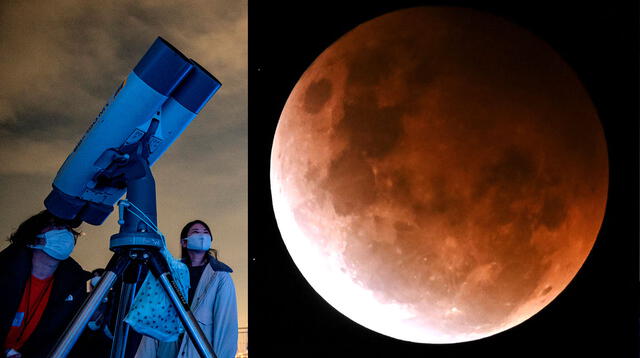 Estas fueron las imágenes más espectaculares del eclipse lunar.