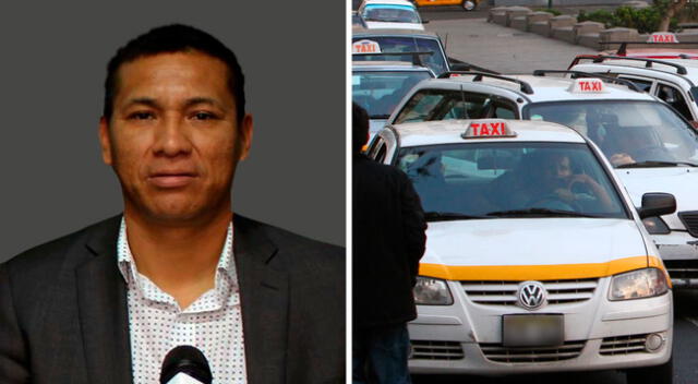 Samuel Daza Taype, exdirigente del gremio de taxis colectivos.