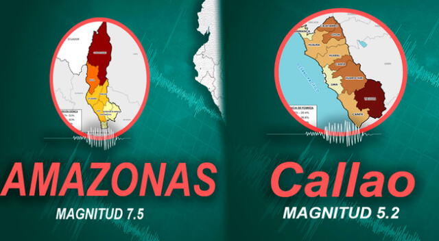Temblor del Callao sucedió a la 1.32 a. m. de hoy, domingo 28 de noviembre, mientras que el terremoto en Amazonas ocurrió a las 5.52 a. m.