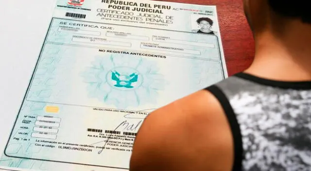 certificado de antecedentes penales por Internet