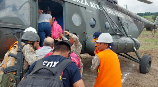 Fuerzas Armadas redoblan sus acciones para atender la emergencia producida en al región Amazonas.