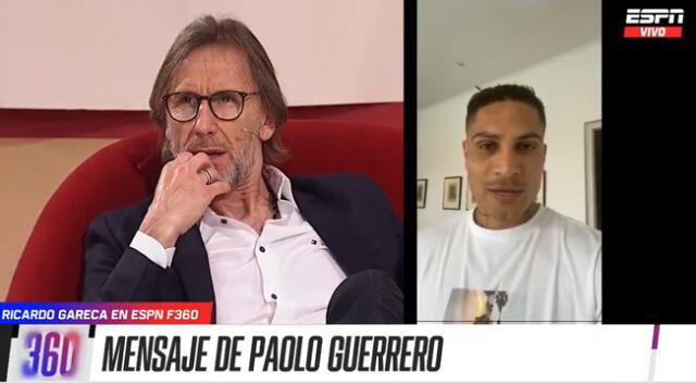 Paolo Guerrero sorprendió a Ricardo Gareca durante una entrevista de ESPN.