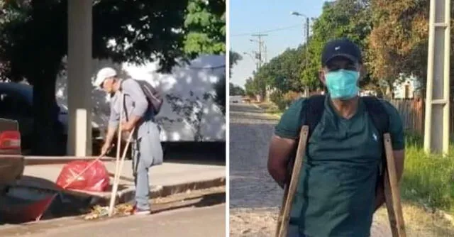 Un hombre aguerrido que pese a las adversidades de la vida sigue adelante luchando cada día.