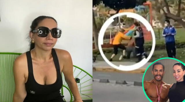 Paola Ruiz aseguró que su esposo Ángel Veliz tanto como otros pudieron ser víctimas de esta señora, y se indignó porque ella salió con un puñal a la calle.