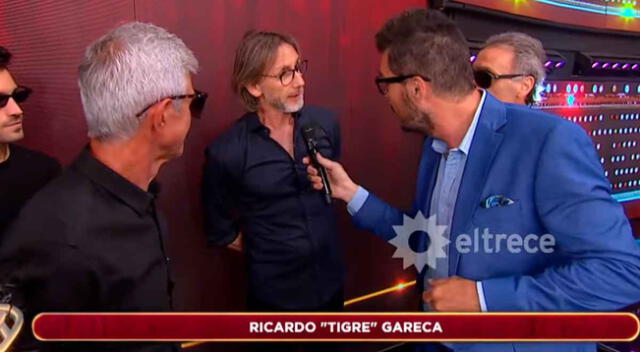 Ricardo Gareca acompañó a Óscar Ruggeri al programa de Tinelli para alentar a la hija del 'Cabezón'.