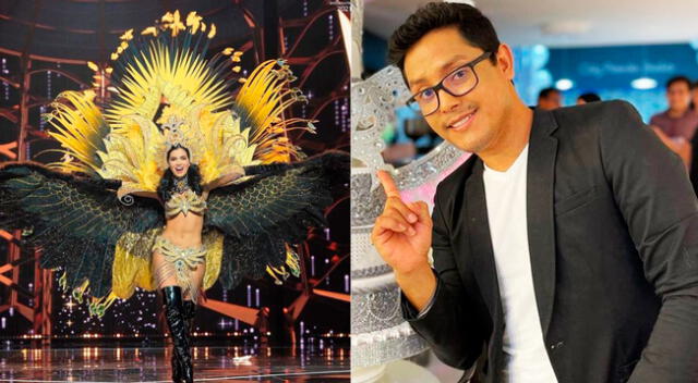 Beto Pinedo sorprendió al jurado de Miss Grand Internacional con traje inspirado en el ave del Paucar.