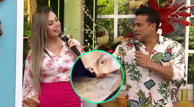 Jossmery Toledo se pronunció sobre el tatuaje que se hizo Christian Domínguez de Pamela Franco y le dio con palo en América Hoy.