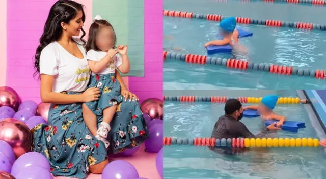 Melissa Paredes se lució junto a su pequeña Mía en una piscina tras su sesión de fotos, y se mostró emocionada con sus logros.