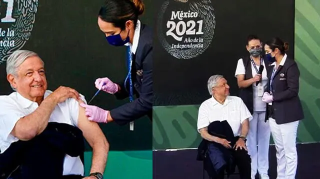 Mira cómo fue la inmunización del mandatario mexicano.