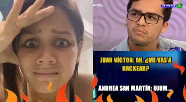 Juan Victor Sánchez denunció que Andrea San Martín quiso cometer el delito tras terminar su relación, y mostró las pruebas.
