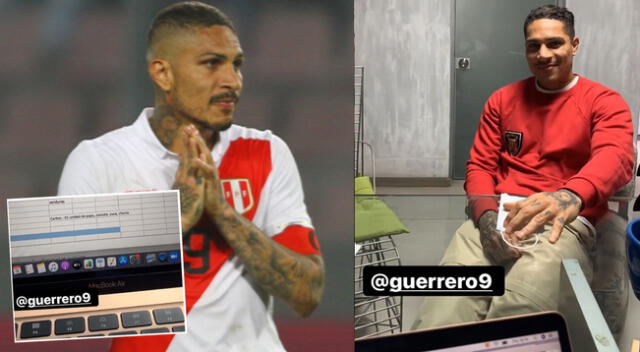 Paolo Guerrero, delantero de la selección peruana, captó la atención en redes sociales.