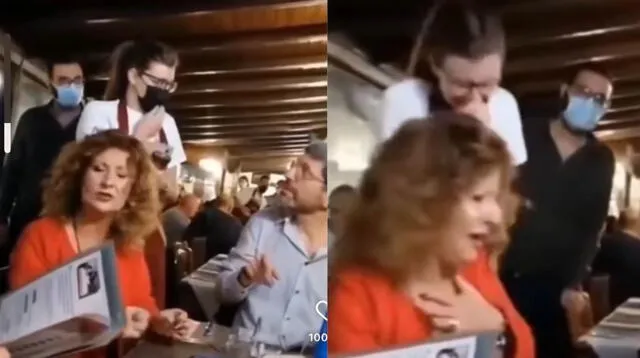 Mujer finge ser mesera para sorprender a su familia tras más de dos años sin verse. Foto: captura de TikTok.