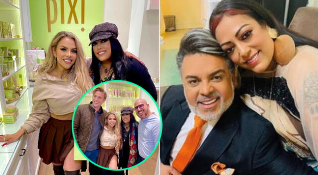 Josetty Hurtado se mostró en una tienda de maquillaje con La India, esposa de su padre Andrés Hurtado, y prometió que pronto las verán juntas en un video.