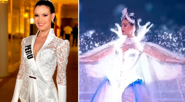 Yely Rivera se lució en el Miss Universo 2021 con su traje típico.