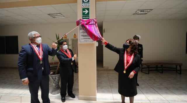 Presidenta del Poder Judicial Elvia Barrios inauguró Módulo EJE en Puno