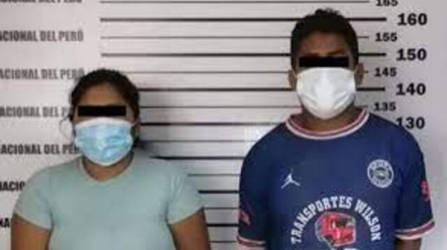 Pareja acusada fue trasladada a la comisaría para las investigaciones.