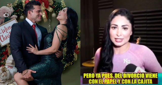 Pamela Franco se mostró más emocionada que nunca de pisar el altar con Domínguez.