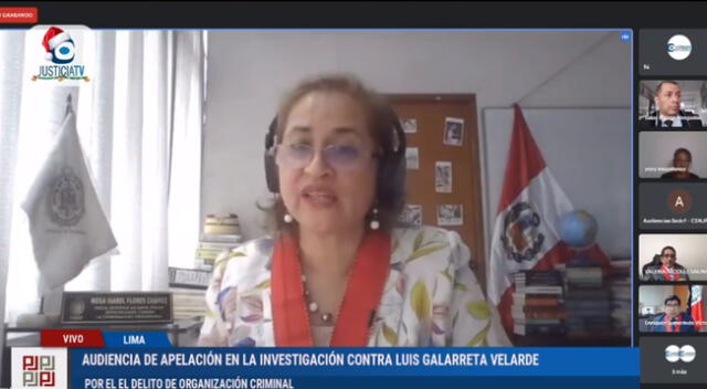 La Fiscal Superior Rosa Flores Chávez acusó al ex secretario de Fuerza Popular Luis Galarreta