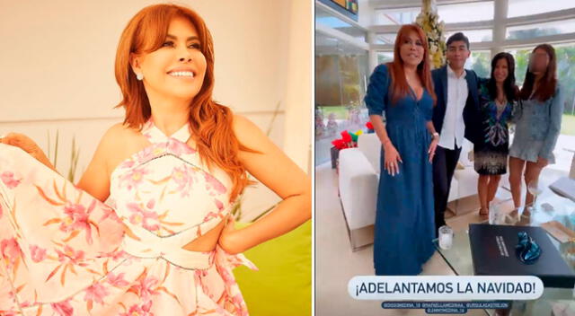 Magaly Medina presenta a su familia en sus redes.