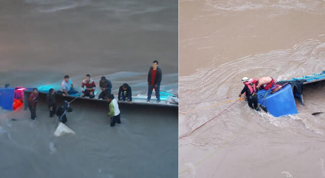 Camión transportaba a 13 trabajadores, cuando cayeron al río Vilcanota.